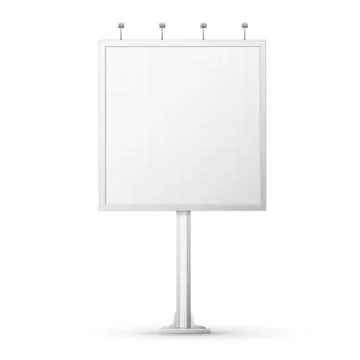 Blank billboard screen Stock Illustration