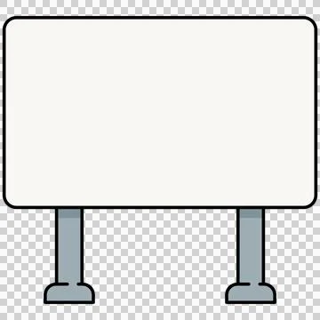 Blank billboard sign Stock Illustration