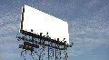 Blank Billboard. Timelapse clouds. HD Footage