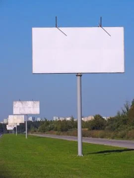 Blank billboards Stock Photos