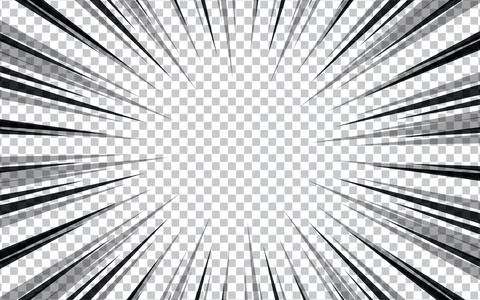 Blank black and white comic abstract background template Stock Illustration