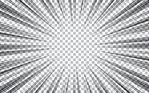 Blank black and white comic abstract background template. Stock Illustration