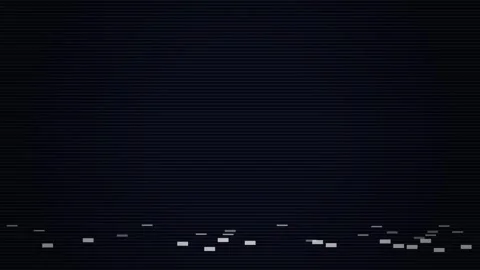 Blank black screen from a playing VHS video tape Stock Footage 345215561