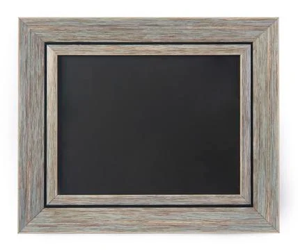 Blank blackboard in a frame Stock Photos