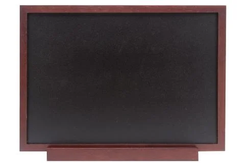 Blank blackboard on a white background with work path Stock Photos