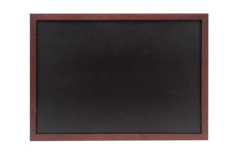 Blank blackboard on a white background with work path 2 Stock Photos