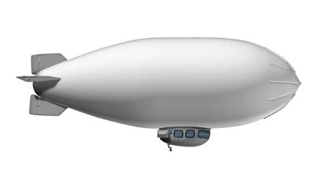 Blank blimp Stock Illustration
