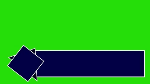 Blank blue animated lower third banner Stock Footage 332840170