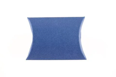 Blank blue box isolated Stock Photos