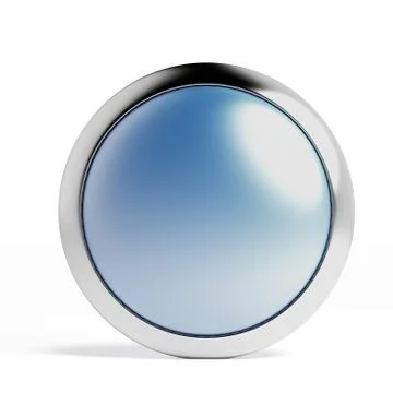 Blank blue button 库存插图