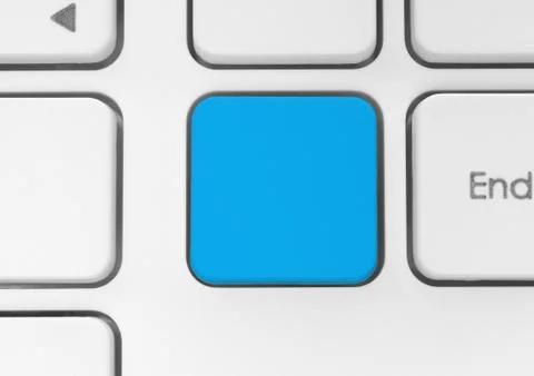 Blank blue button. Stock Photos