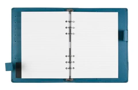 Blank blue notebook Stock Photos