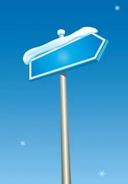 Blank blue pointer. Stock Illustration