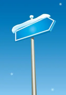 Blank blue pointer. Stock Illustration