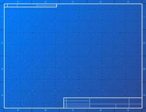 Blank blueprint paper for drafting Stock Illustration
