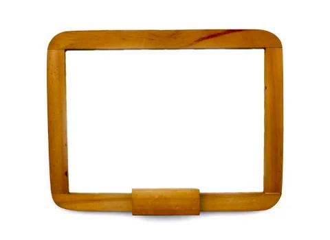 The blank board on wihte background Stock Photos