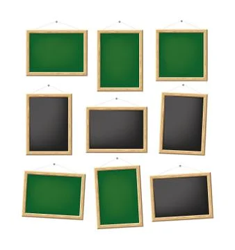 Blank boards Stock Illustration