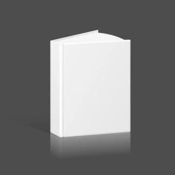 Blank book, binder or folder template. vector Illustrazione stock