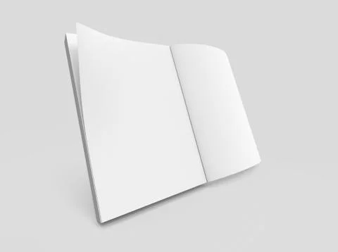 Blank book design Stock Illustration