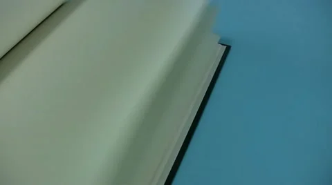 Blank Book Pages Flip Video stock 20990088