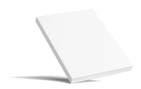 Blank Book With Shadows. Mock Up Template Stock Illustration