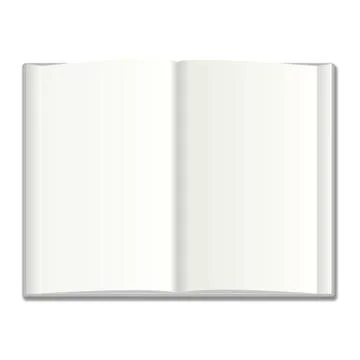 Blank book vector illustration Stock Illustration