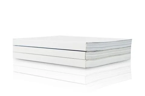 Blank book on white background Stock Illustration