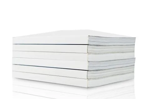 Blank book on white background Stock Illustration