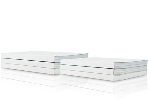 Blank book on white background Stock Illustration