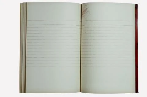 Blank book on white background Stock Photos