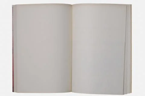 Blank book on white background Stock Photos