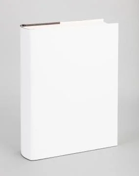 Blank book white cover 6 x 8,5 in Stock Photos