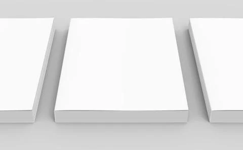 Blank books design Stock Illustration