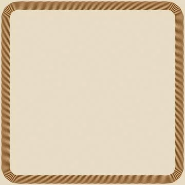 Blank bordered frame with gold rope edge design Illustrazione stock