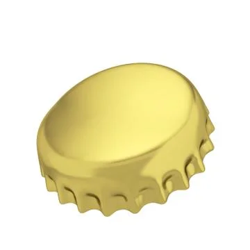 Blank bottle cap Stock Illustration