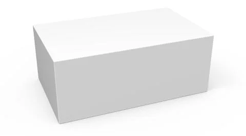 Blank box, 3d rendering Stock Illustration
