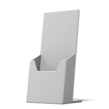 Blank box holder for leaflets Illustrazione stock