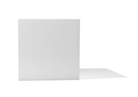 Blank box isolated on white background Stock Illustration