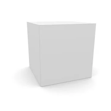 Blank box on white background Stock Illustration
