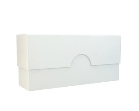 Blank box on white background. Illustrazione stock