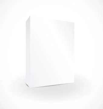 Blank box on white background with reflection Stock-Illustration