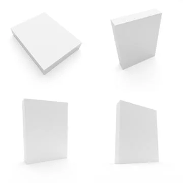 Blank Box On White Background - Set Stock Illustration