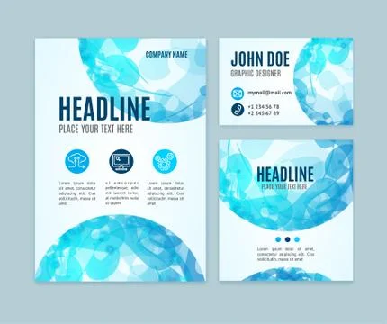 Blank Brand Set Card. Vector Stock Illustration