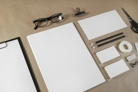 Blank brand template Stock Photos