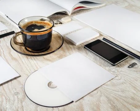 Blank branding identity Stock Photos