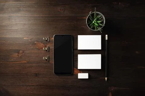 Blank branding mock up Stock Photos