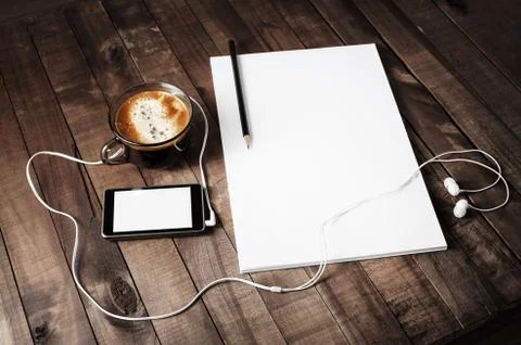 Blank branding template Foto stock