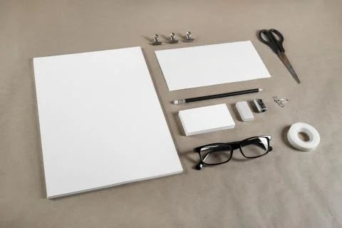 Blank branding template Stock Photos