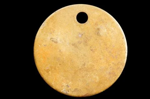 Blank brass tag Stock Photos