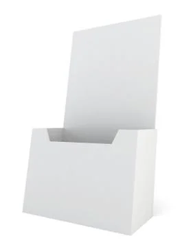 Blank brochure holder Stock Illustration